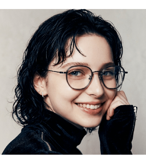 Premium Korean Metal Acetate Square Frames Lash Lucy | McCray Eyewear Canada