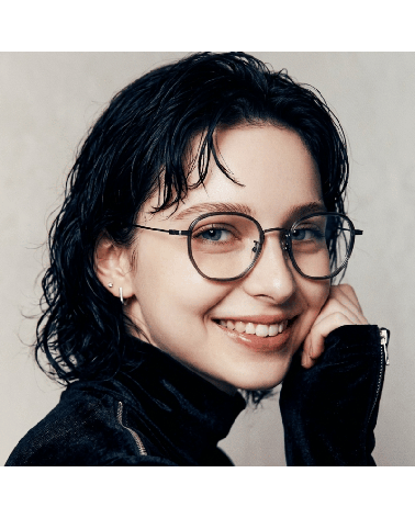 Premium Korean Metal Acetate Square Frames Lash Lucy | McCray Eyewear Canada