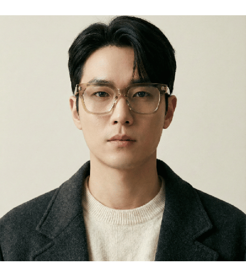 Premium Korean Bold Square Acetate Frames Lash Sian | McCray Eyewear Canada