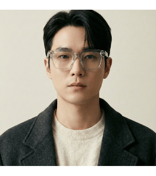 Premium Korean Bold Square Acetate Frames Lash Sian | McCray Eyewear Canada