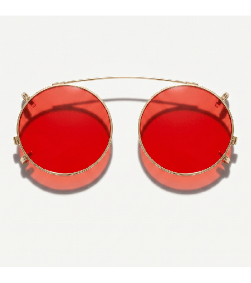 Medium Red Custom Clip-On Lenses for Optical Stores | McCray Eyewear Canada