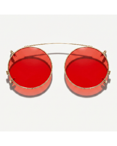 Medium Red Custom Clip-On Lenses for Optical Stores | McCray Eyewear Canada