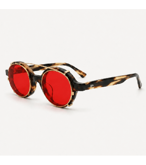 Medium Red Custom Clip-On Lenses for Optical Stores | McCray Eyewear Canada