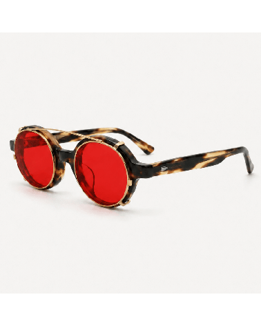 Medium Red Custom Clip-On Lenses for Optical Stores | McCray Eyewear Canada